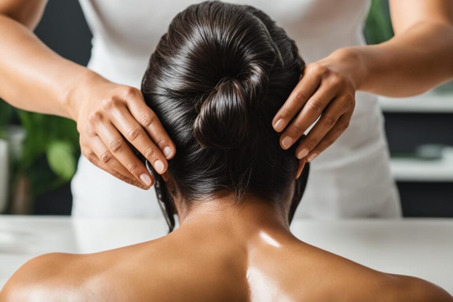 How do you apply castor oil to your scalp?
