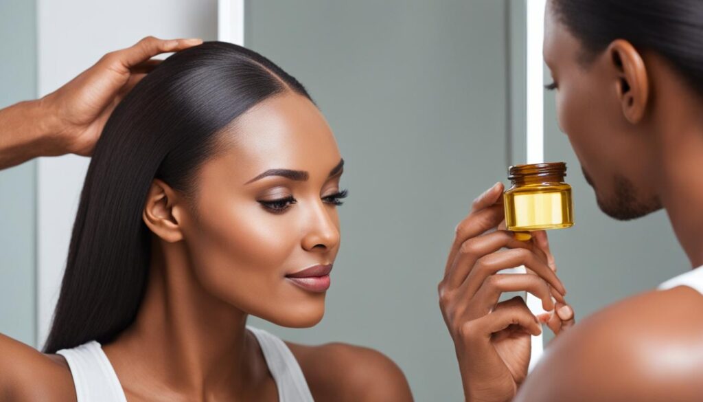 castor oil and hair at-home method