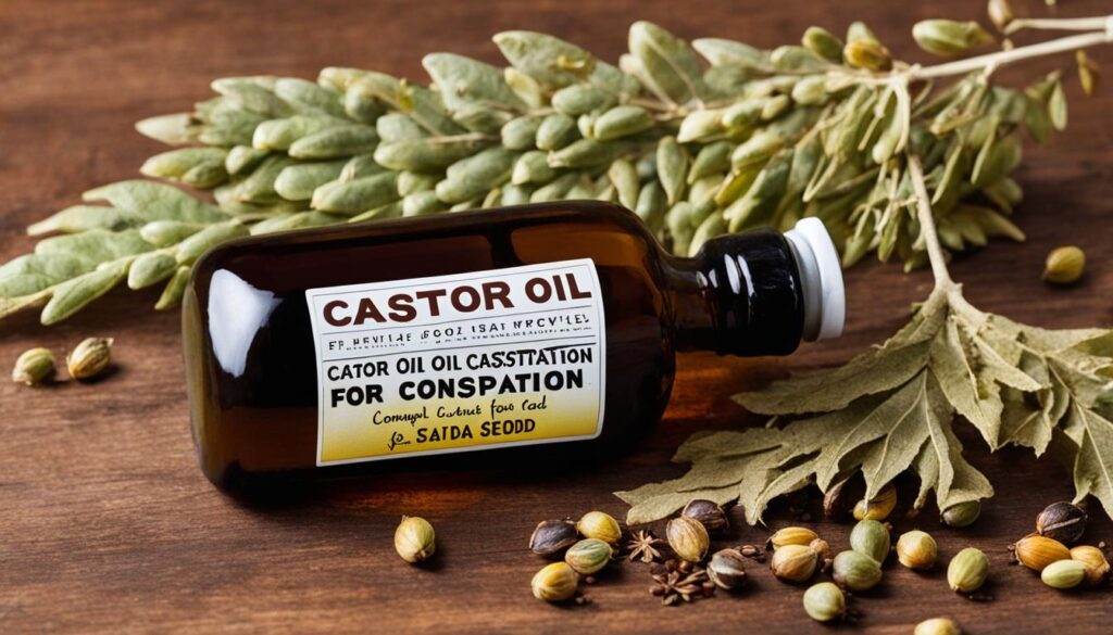 castor oil for constipation