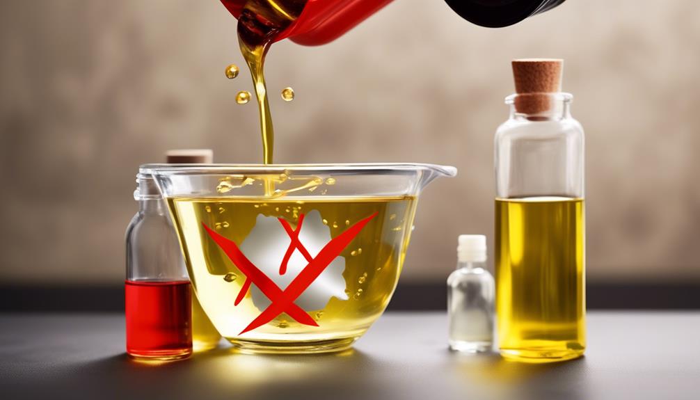 mixing castor oil risks